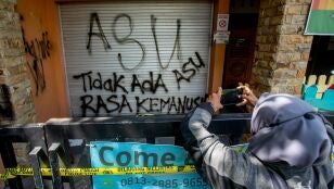 Pintadas en el centro infantil