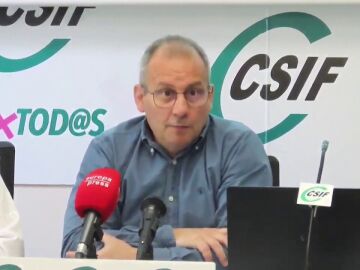 Mario Guti&eacute;rrez, responsable de Educaci&oacute;n de CSIF e Isabel Madruga, secretaria de Negociaci&oacute;n