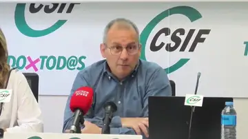 Mario Gutiérrez, responsable de Educación de CSIF e Isabel Madruga, secretaria de Negociación Mario Gutiérrez, responsable de Educación de CSIF e Isabel Madruga, secretaria de Negociación
