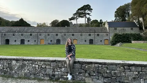 La infanta Sofía en Gales La infanta Sofía en Gales