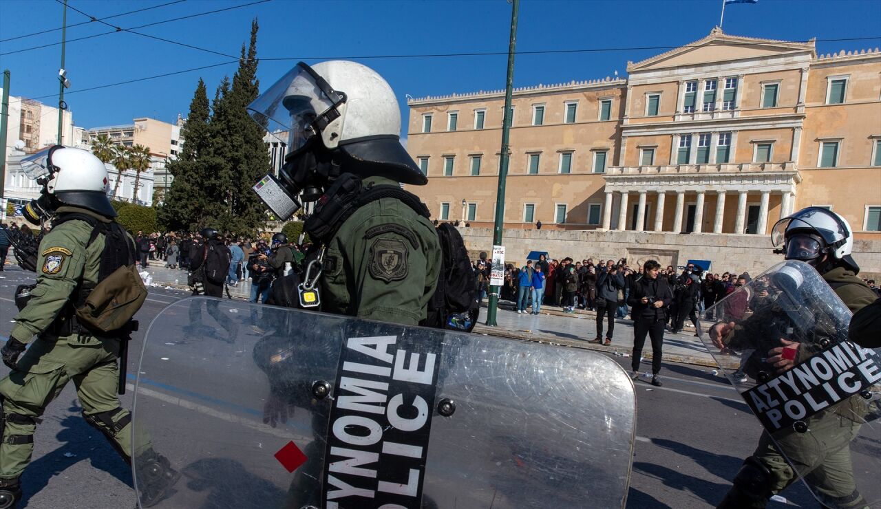 Polic&iacute;a de Atenas, imagen de archivo