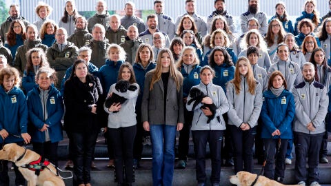 La infanta Sofía en su visita a la Fundación ONCE del Perro Guía en Madrid