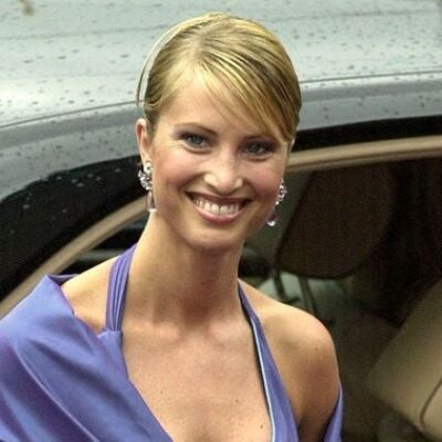 Eva Sannum en la boda de los pr&iacute;ncipes Haakon y Mette-Marit de Noruega 