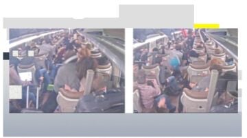 Primeras im&aacute;genes del momento del accidente en Adamuz