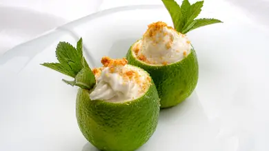 Receta de mousse helada de lima limón, de Arguiñano: Receta de mousse helada de lima limón, de Arguiñano:
