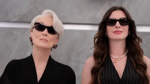 Meryl Streep y Anne Hathaway como Miranda Priestly y Andrea Sachs en El diablo viste de Prada 2 Meryl Streep y Anne Hathaway como Miranda Priestly y Andrea Sachs en El diablo viste de Prada 2