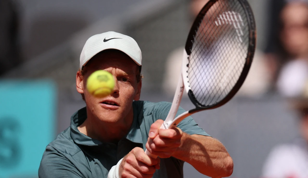 Jannik Sinner en el Mutua Madrid Open