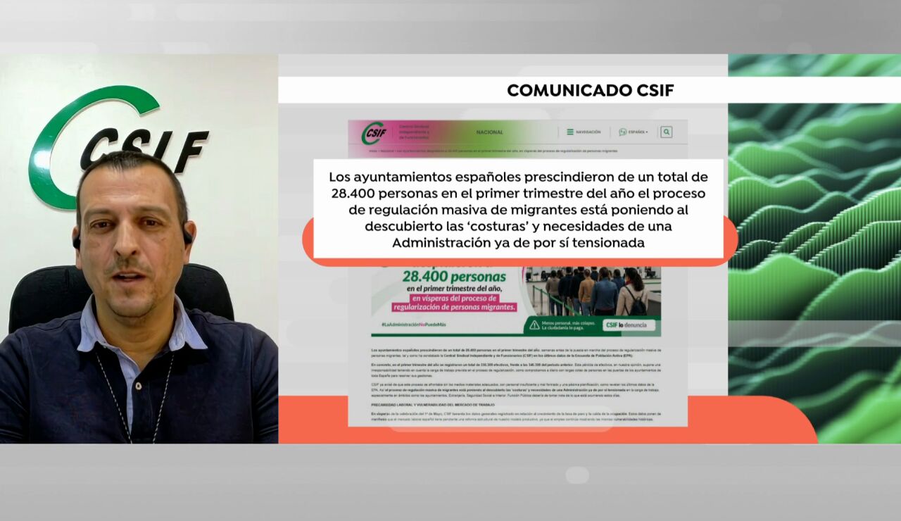 Portavoz del CSIF, Javier Cruz.