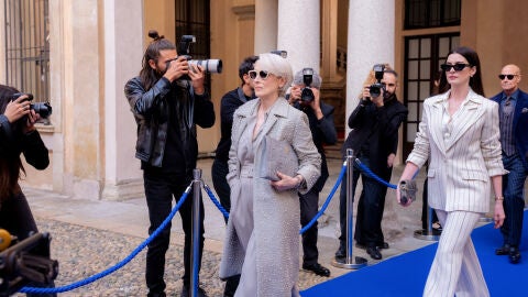Meryl Streep y Anne Hathaway como Miranda Priestly y Andrea Sachs en El diablo viste de Prada 2