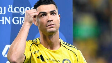 Cristiano Ronaldo durante un partido con Al-Nassr