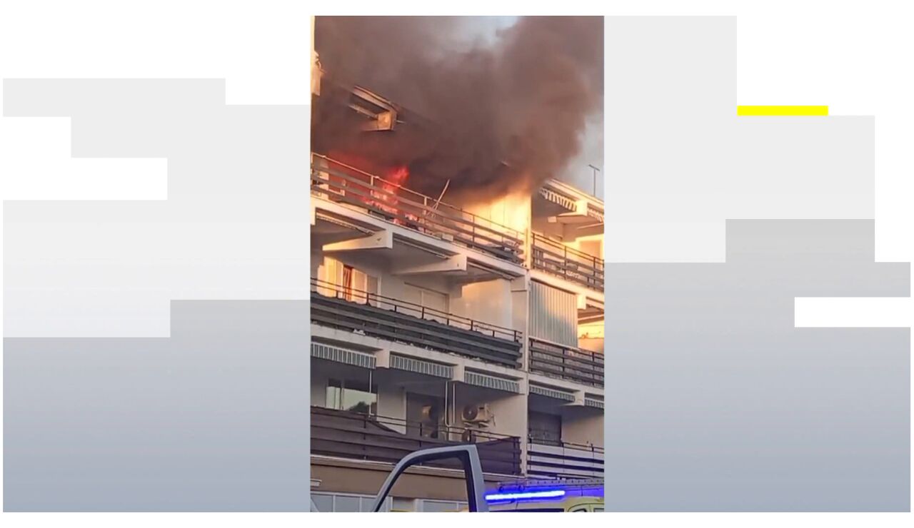 Incendio en una vivienda de Rota
