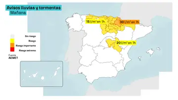 Avisos lluvias y tormentas Avisos lluvias y tormentas
