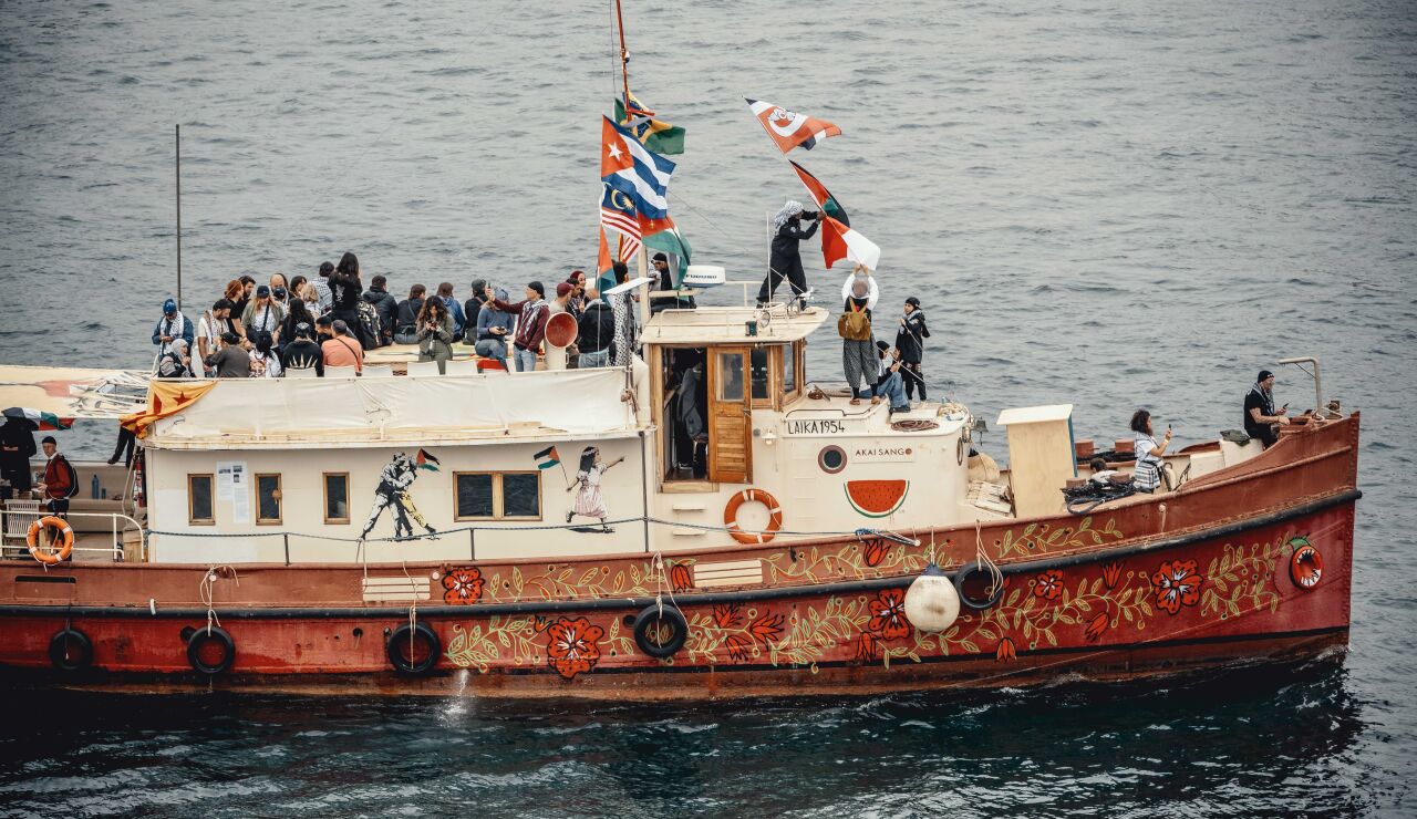 La flotilla Global Sumud zarpa de Barcelona con destino a Gaza.