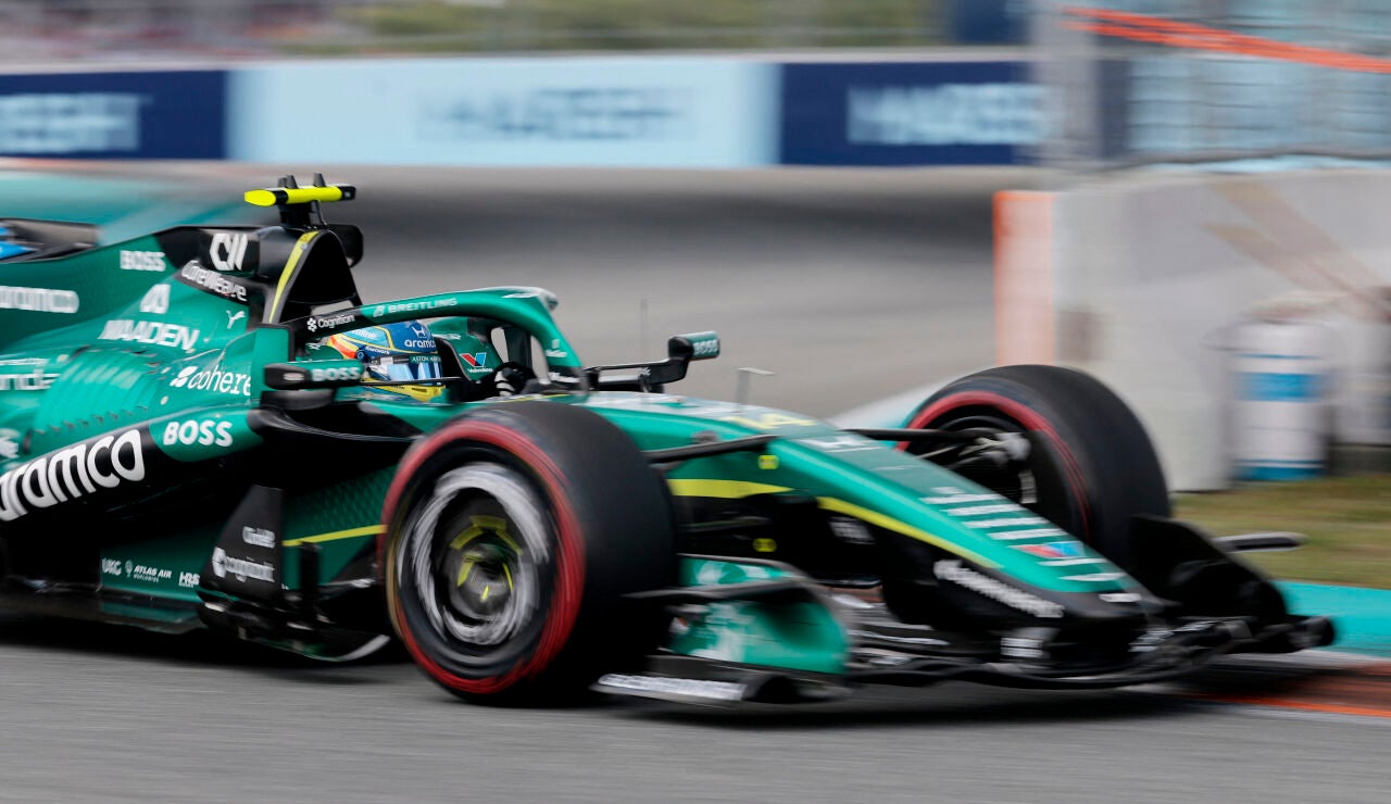 El Aston Martin de Fernando Alonso