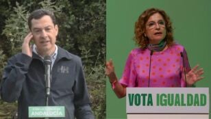 Mar&iacute;a Jes&uacute;s Montero y Juanma Moreno