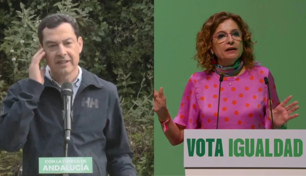 María Jesús Montero y Juanma Moreno