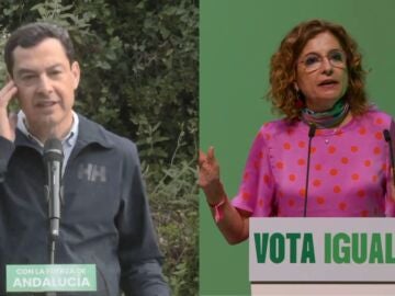 Mar&iacute;a Jes&uacute;s Montero y Juanma Moreno