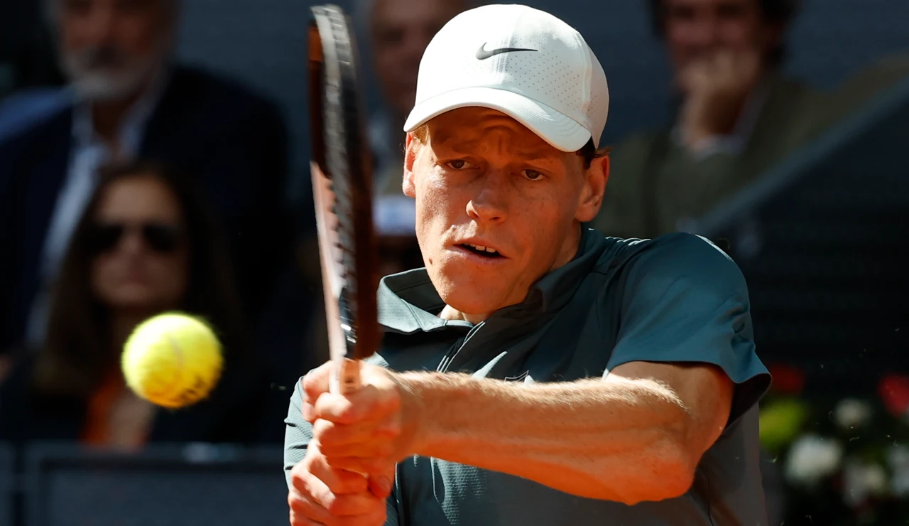Sinner durante el Mutua Madrid Open 2026