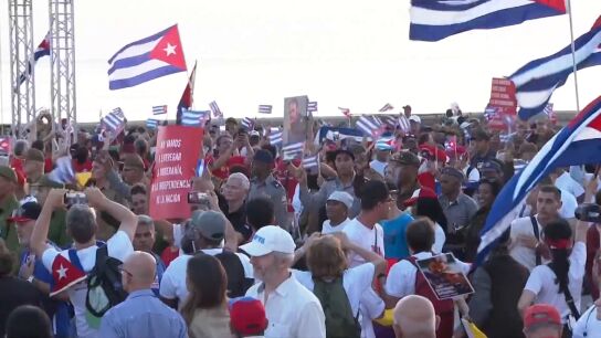 Cuba responde con manifestaciones en las calles a la amenaza de Trump de invadir el pa&iacute;s "casi de inmediato"