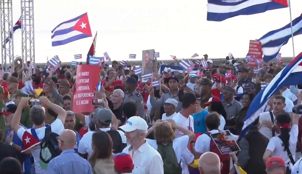 Cuba responde con manifestaciones en las calles a la amenaza de Trump de invadir el pa&iacute;s "casi de inmediato"