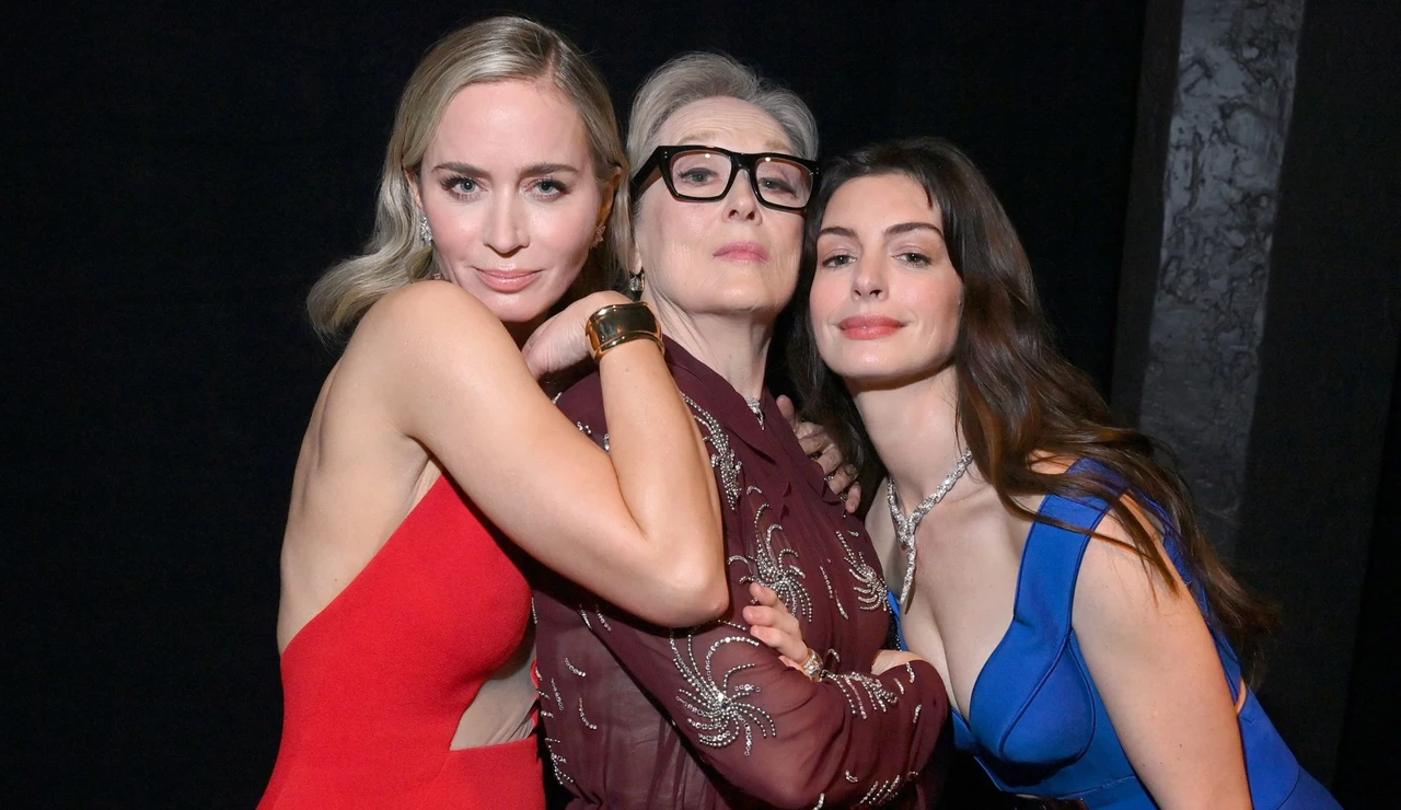 Emily Blunt, Meryl Streep y Anne Hathaway en los SAG Awards 2024