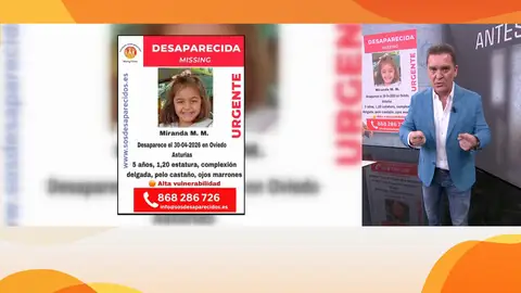 Niña 5 años desaparecida Niña 5 años desaparecida