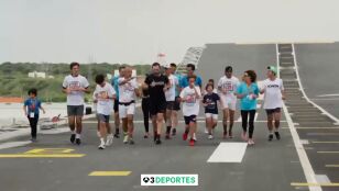 Participantes del Reto Pich&oacute;n en el Juan Carlos I
