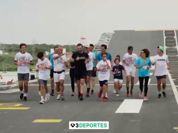 Participantes del Reto Pich&oacute;n en el Juan Carlos I