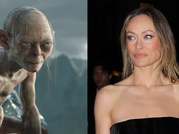 Olivia Wilde y Gollum de EL Señor de los Anillos Olivia Wilde y Gollum de EL Señor de los Anillos