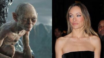 Olivia Wilde y Gollum de EL Se&ntilde;or de los Anillos