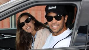 Ana Boyer y Fernando Verdasco saliendo del hospital