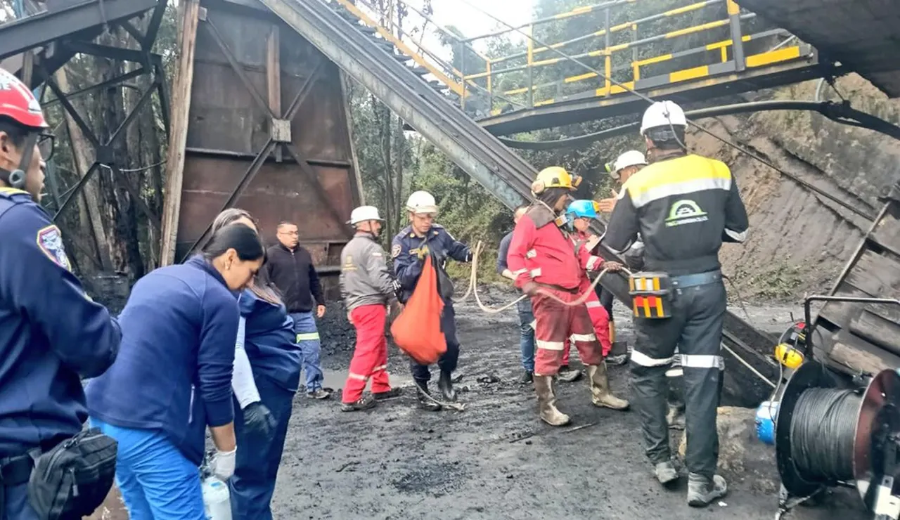 Explosión de una mina en Colombia