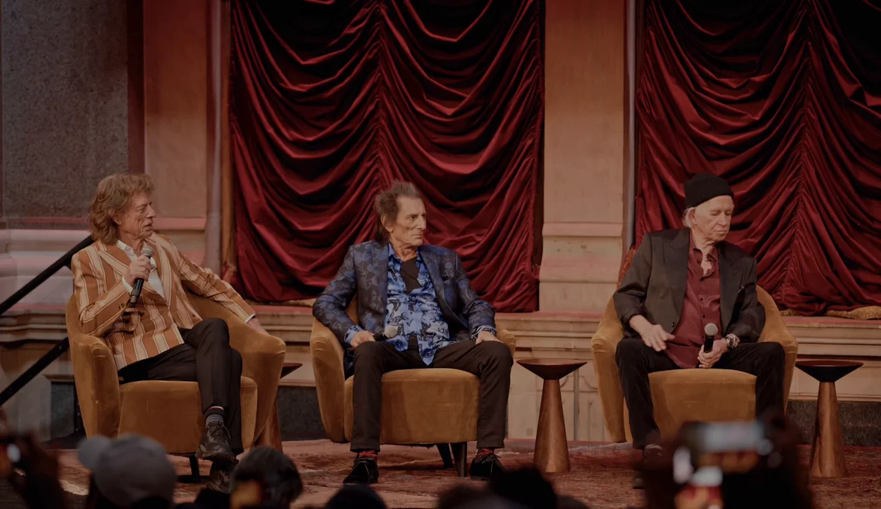 The Rolling Stones en la presentación de su nuevo álbum