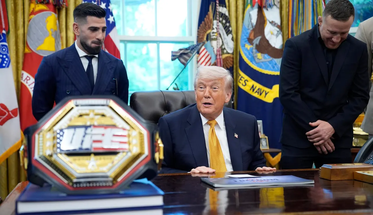 Topuria junto a Trump en la Casa Blanca