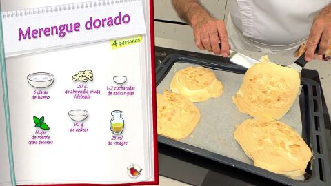 Ingredientes Merengue dorado