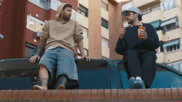 Leo Messi y Bad Bunny en el spot 