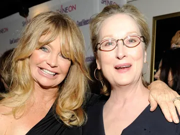 Goldie Hawn con Meryl Streep en 2011 Goldie Hawn con Meryl Streep en 2011
