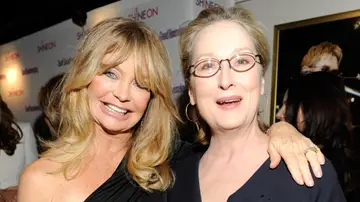 Goldie Hawn con Meryl Streep en 2011 Goldie Hawn con Meryl Streep en 2011