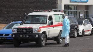 Imagen de una ambulancia en Praia, Cabo Verde