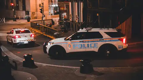 Imagen de archivo de un policía en EEUU Imagen de archivo de un policía en EEUU
