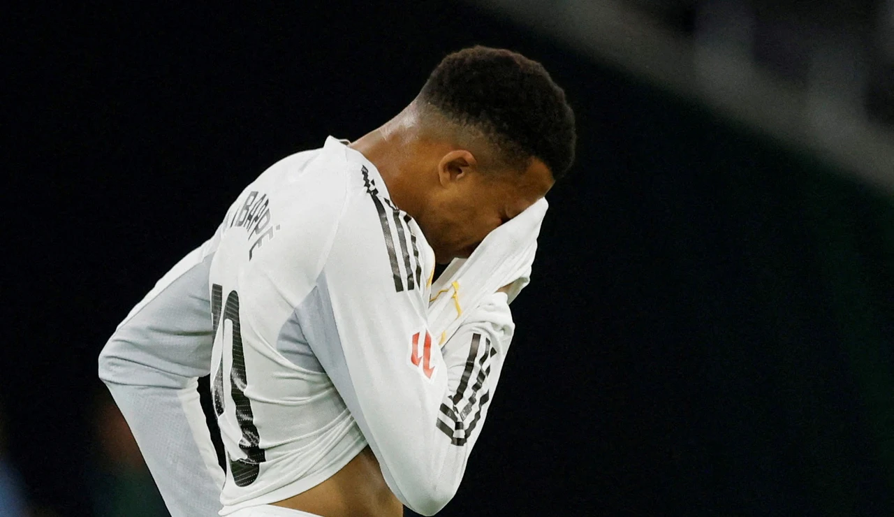 Mbappé durante un partido de LaLiga