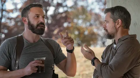 Ben Affleck y Matt Damon en El botín Ben Affleck y Matt Damon en El botín