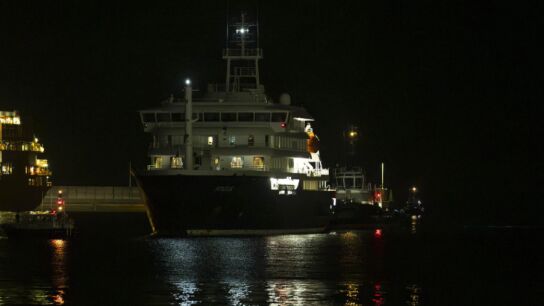 imagen del crucero llegando a Tenerife