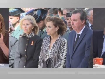 Mar&iacute;a Jes&uacute;s Montero, sola en el funeral de los guardias civiles