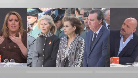 Mar&iacute;a Jes&uacute;s Montero, sola en el funeral de los guardias civiles