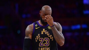 LeBron James, en el cuarto partido ante los Oklahoma City Thunder