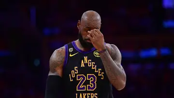 LeBron James, en el cuarto partido ante los Oklahoma City Thunder LeBron James, en el cuarto partido ante los Oklahoma City Thunder