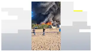 Incendio en un restaurante de La Manga