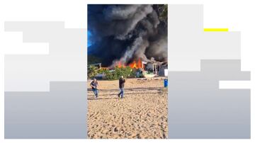 Incendio en un restaurante de La Manga 