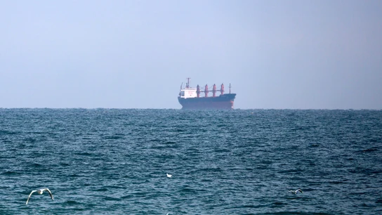 El barco Ursa Major antes de hundirse frente a la costa de Murcia El barco Ursa Major antes de hundirse frente a la costa de Murcia